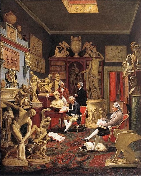 Charles Towneley in his Sculpture Gallery 1782 by Johann Zoffany 1733-1810 Towneley Hall Art Gallery and Museum Burnley UK